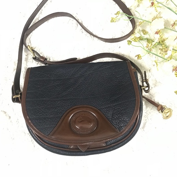 Dooney & Bourke Handbags - Vintage Dooney & Bourke Navy Brown Bag